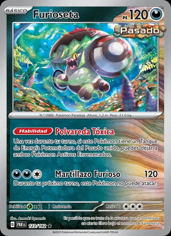 Furioseta card in Spanish