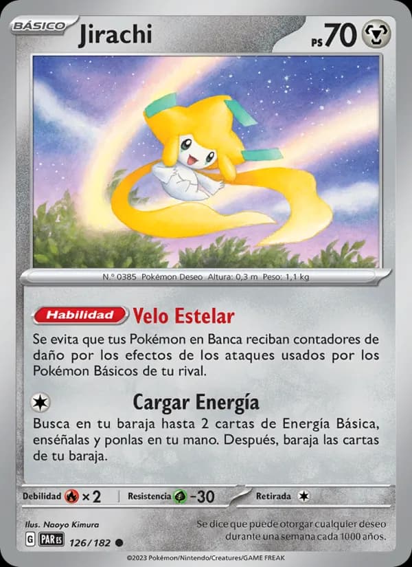 Jirachi card in Spanish