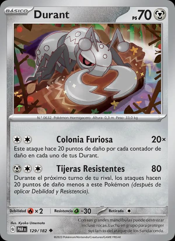 Durant card in Spanish