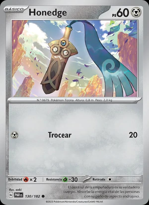 Honedge card in Spanish