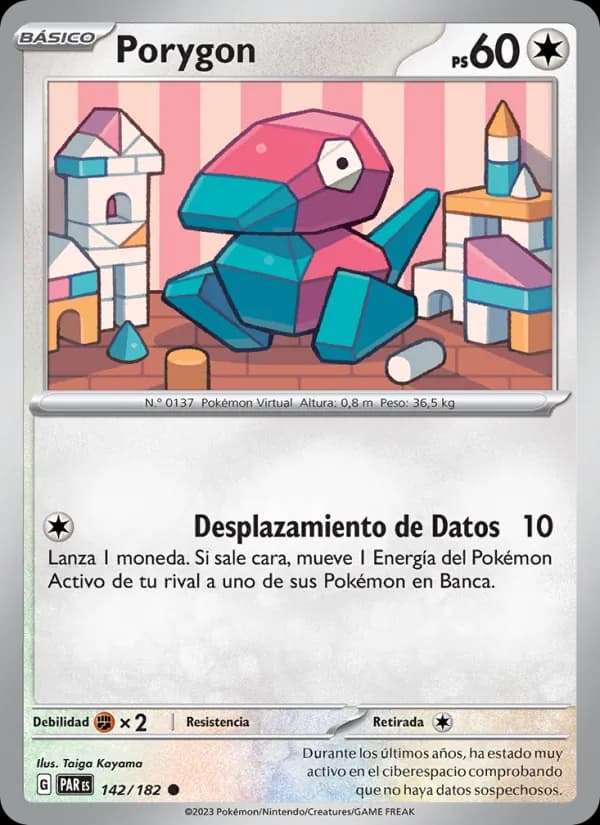 Porygon card in Spanish