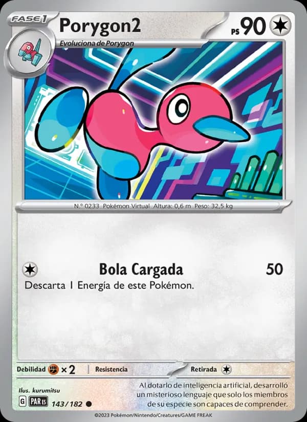 Porygon2 card in Spanish