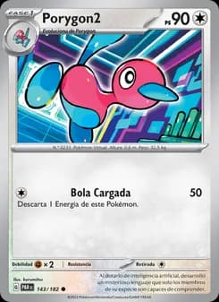 Porygon2 card in Spanish