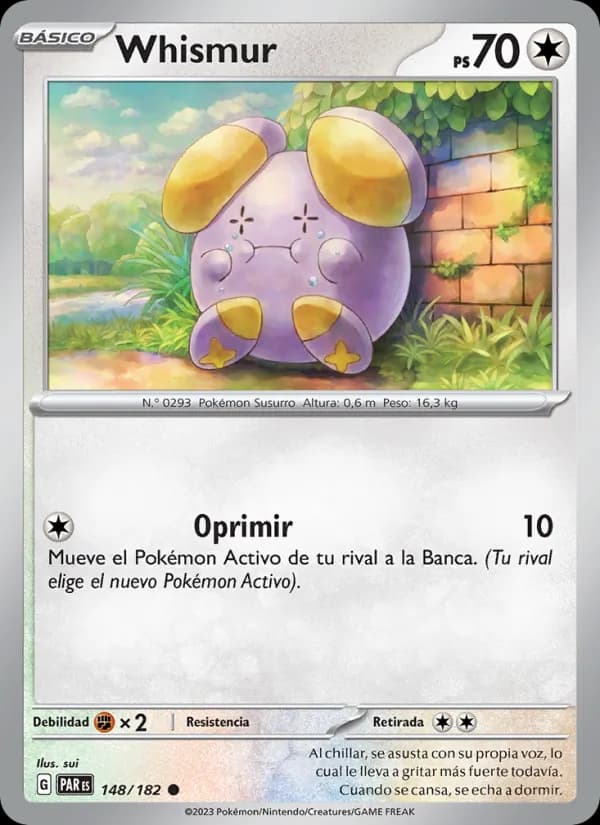 Whismur card in Spanish