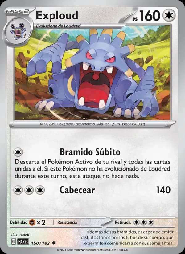 Exploud card in Spanish