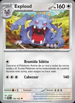 Exploud card in Spanish