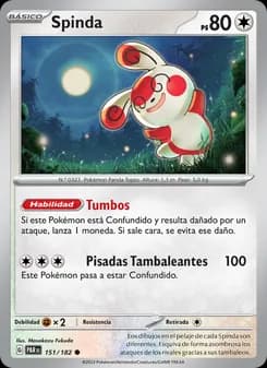 Spinda card in Spanish