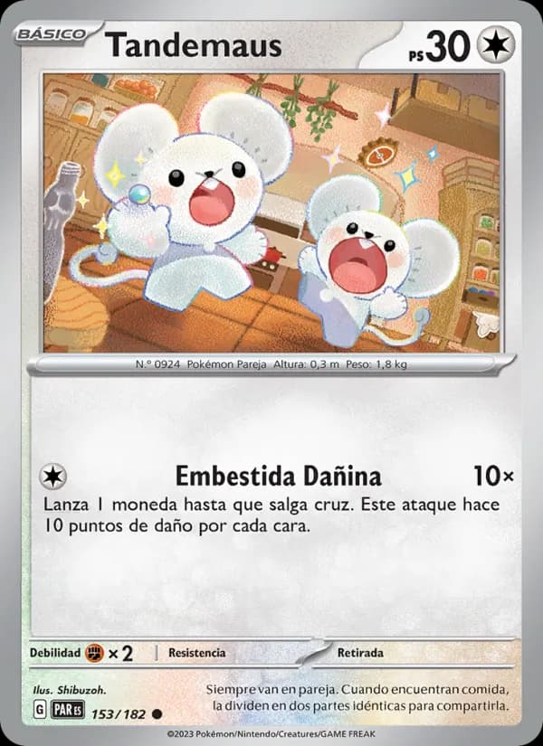 Tandemaus card in Spanish