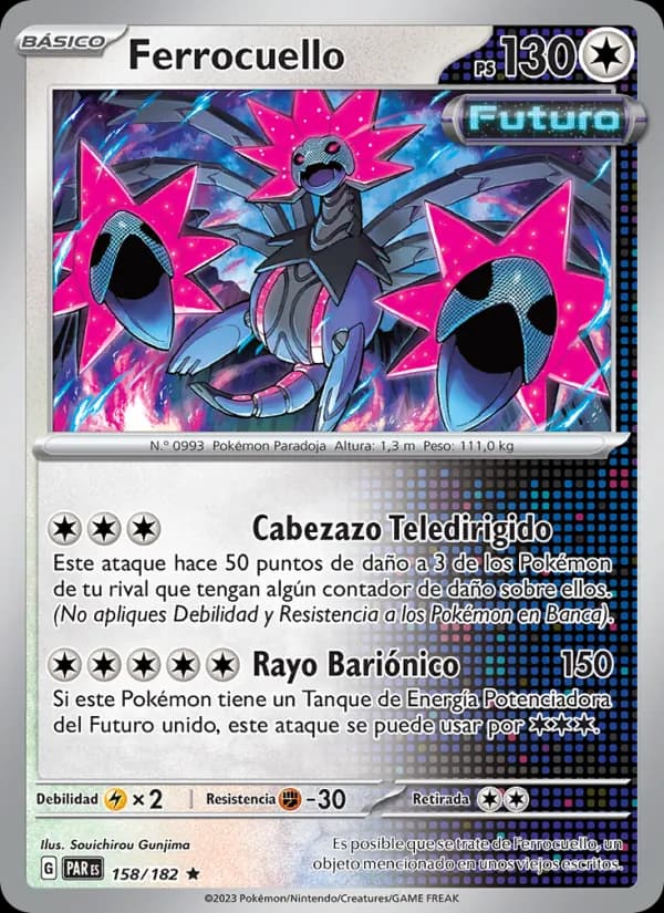 Ferrocuello card in Spanish