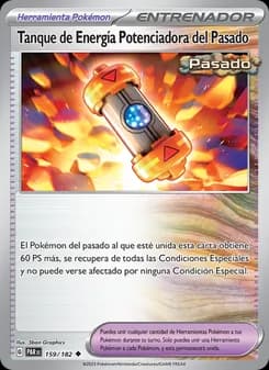 Tanque de Energía Potenciadora del Pasado card in Spanish