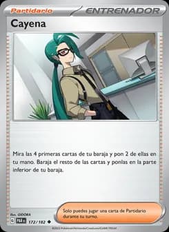 Cayena card in Spanish