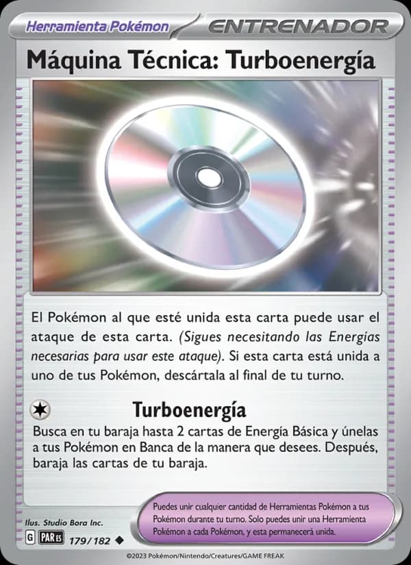 Máquina Técnica: Turboenergía card in Spanish