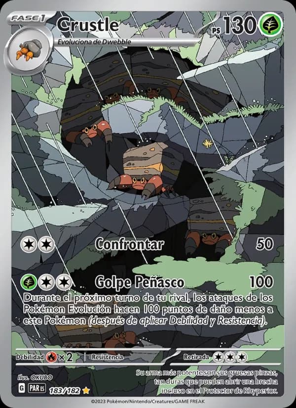 Crustle card in Spanish