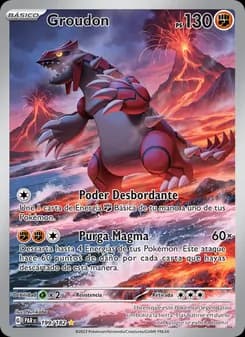 Groudon card in Spanish