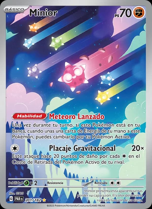 Minior card in Spanish
