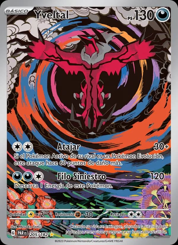 Yveltal card in Spanish