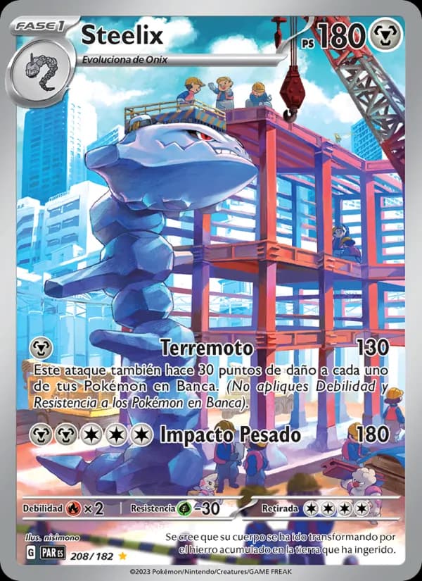 Steelix card in Spanish