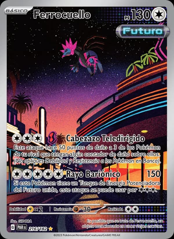 Ferrocuello card in Spanish
