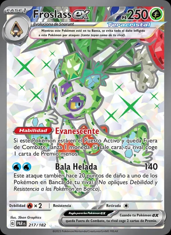 Froslass ex card in Spanish