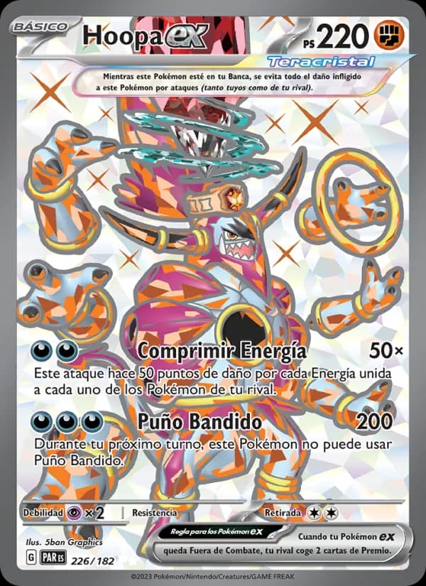 Hoopa ex card in Spanish