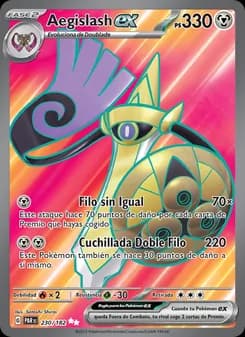 Aegislash ex card in Spanish