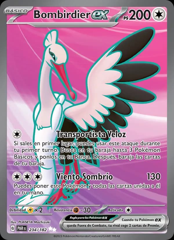 Bombirdier ex card in Spanish
