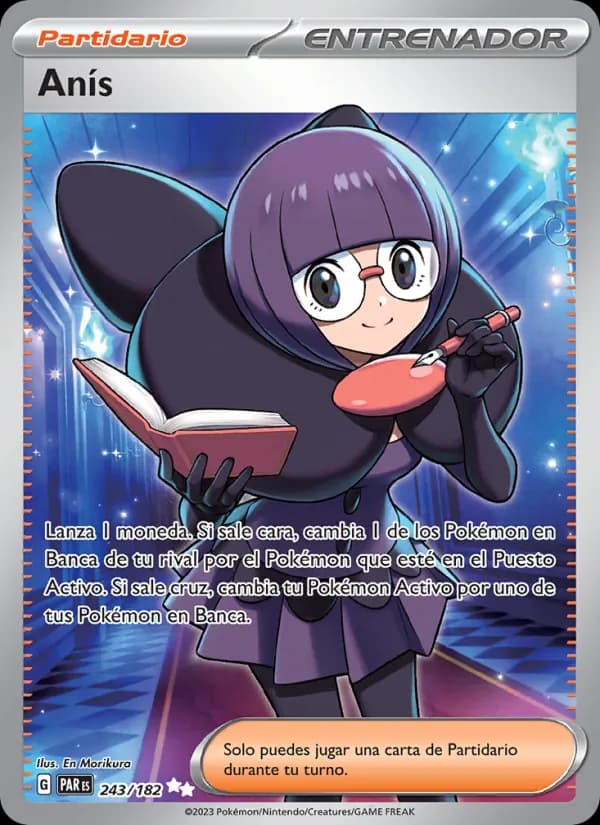 Anís card in Spanish