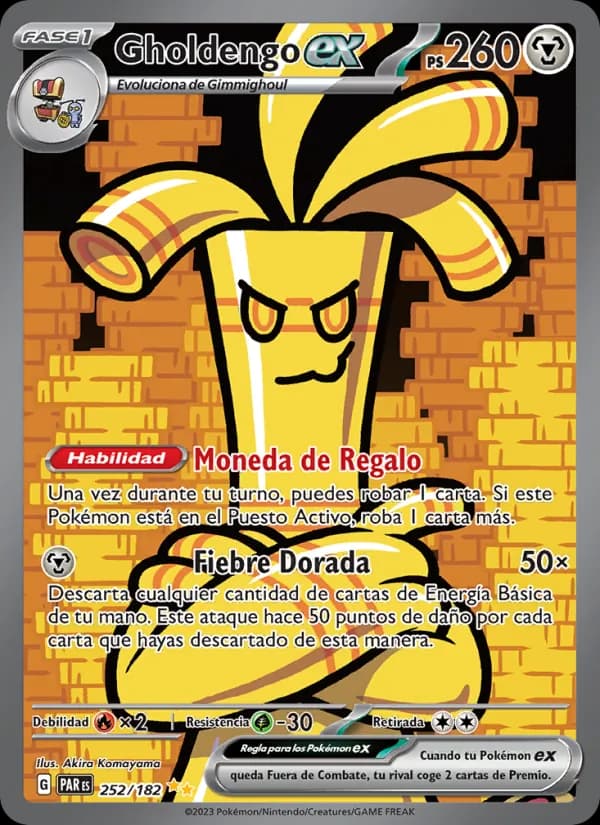 Gholdengo ex card in Spanish