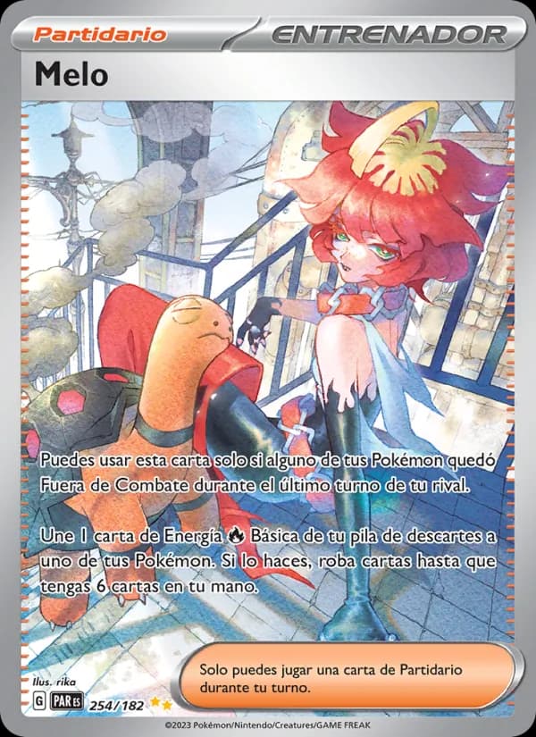 Melo card in Spanish