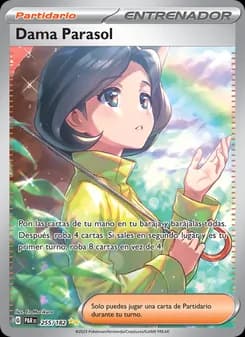 Dama Parasol card in Spanish
