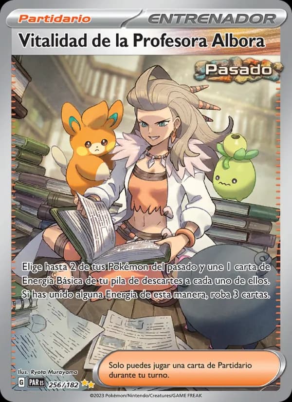 Vitalidad de la Profesora Albora card in Spanish