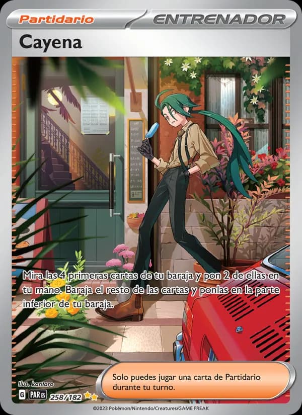 Cayena card in Spanish