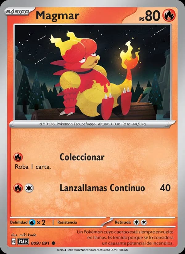 Magmar card in Spanish