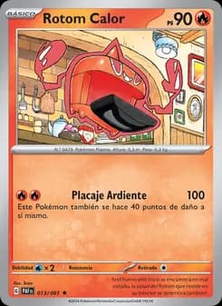 Rotom Calor card in Spanish