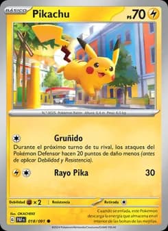 Pikachu card in Spanish