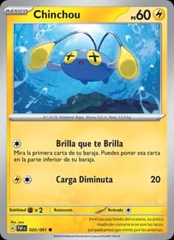 Chinchou card in Spanish