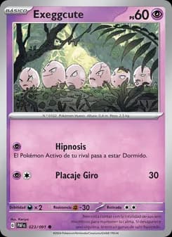 Exeggcute card in Spanish