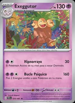 Exeggutor card in Spanish