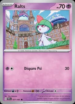 Ralts card in Spanish