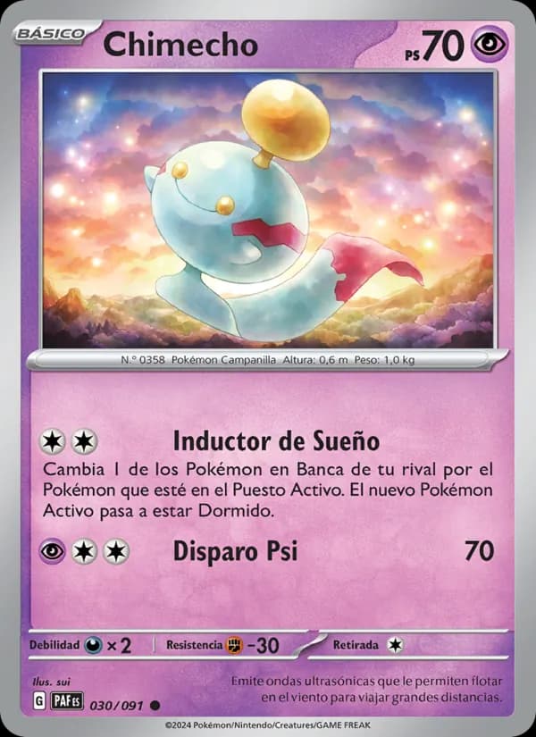 Chimecho card in Spanish