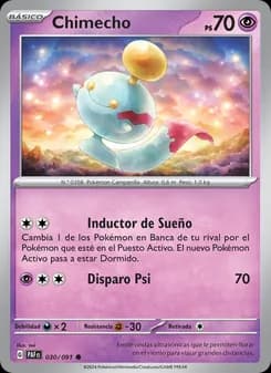 Chimecho card in Spanish