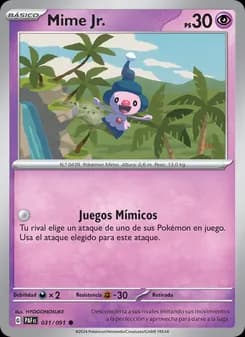 Mime Jr. card in Spanish