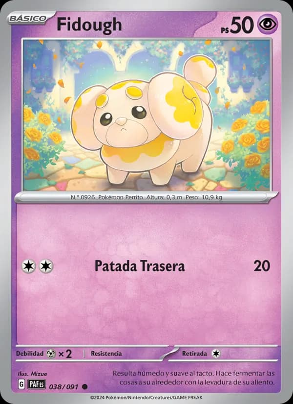 Fidough card in Spanish