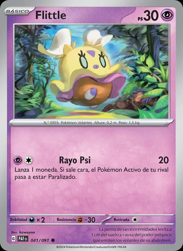 Flittle card in Spanish