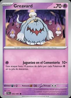 Greavard card in Spanish