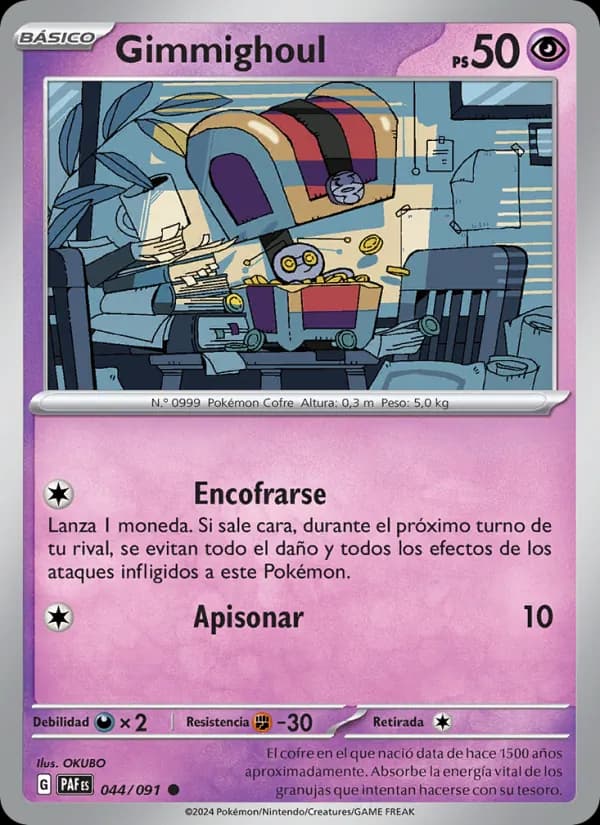 Gimmighoul card in Spanish