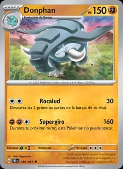 Donphan card in Spanish