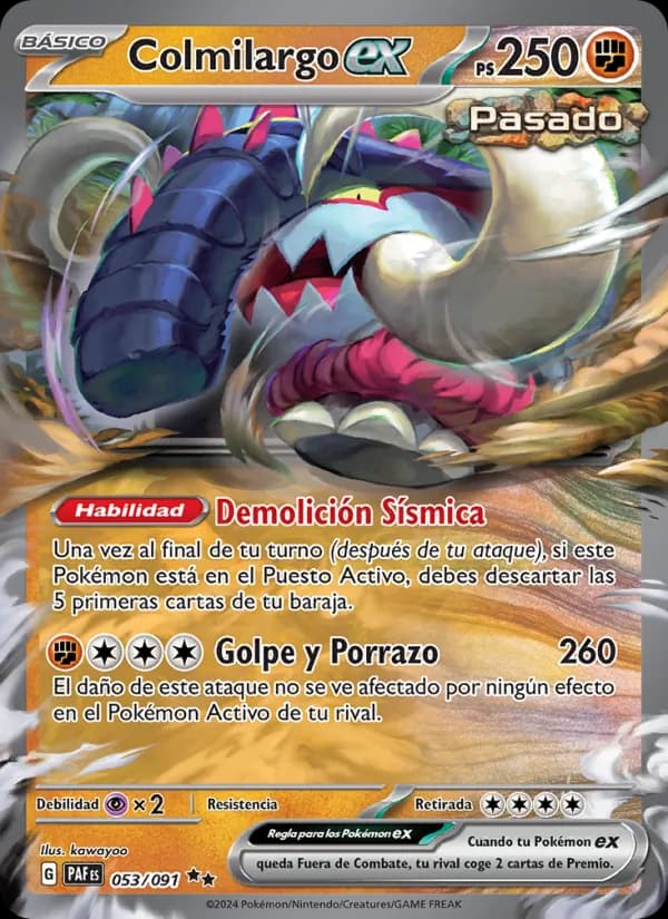 Colmilargo ex card in Spanish