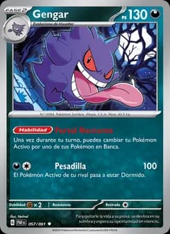 Gengar card in Spanish