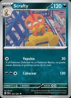Scrafty card in Spanish